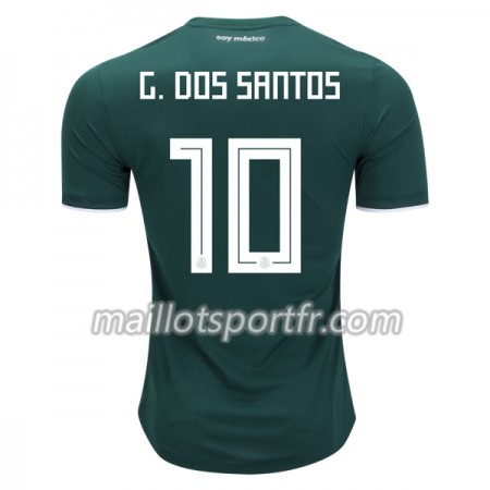 Maillot de Foot Mexique G.Dos Santos 10 Domicile Coupe du monde 2018